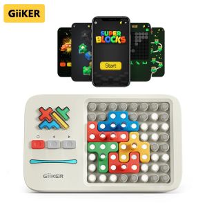 Controle Xiaomi Giiker Super Block Smart Jigsaw Game 1000+ Up Up Up Challenes Brain Teaser Puzzles interactieve games speelgoed Kids Gifts