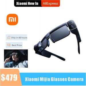 Contrôlez la caméra des lunettes Xiaomi Mini Cam 1X15X Zoom hybride AR Système d'affichage optique Suivi HAF Stockage intégré avec l'application Mijia Glasses