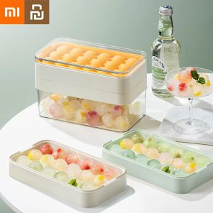 Controle Xiaomi ijsblokjesvorm Food Grade siliconen bolvormige ijsbak Verzegeld stofdicht ijsblokjes opbergdoos Gemakkelijk ontvormen Keukengereedschap