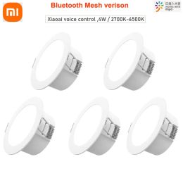 Contrôle Xiaomi Mi Smart Led downlight BluetoothcompatibleMesh Version contrôlée par télécommande vocale ajuster la température de couleur