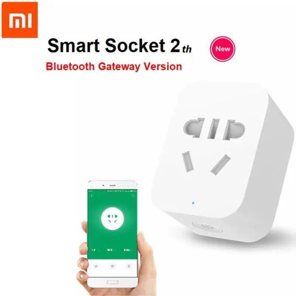 Contrôle Xiaomi Mi Smart WiFi Socket 2 Plug Bluetooth Gateway Version Adaptateur Remote Control Adapter Xiaomi Smart Home Mijia Mi Home App