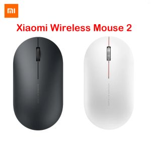 Contrôle Xiaomi Mi souris sans fil 2 souris de jeu Portable 1000 dpi 2.4 GHz lien WiFi souris optique pour Macbook ordinateur Portable souris portable