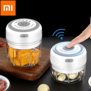 Controle Xiaomi Mijia 1PC Draadloze Draagbare Elektrische Mini Knoflook Crusher Stamper USB Opladen Chopper Groentensnijder Keuken Gadgets