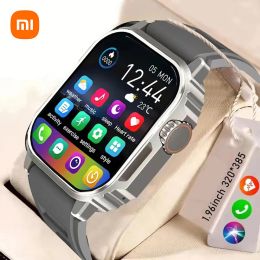 Contrôle Xiaomi Mijia 2024 Military Outdoor Smart Watch Men Amoled Screen Compass Siri Voice GPS Motion Path Bluetooth Call Smart Watch