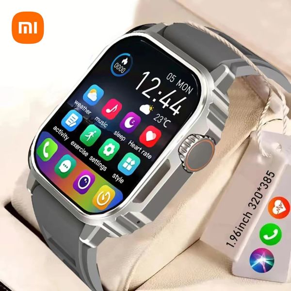 Contrôle Xiaomi Mijia 2024 Military Outdoor Smart Watch Men Amoled Screen Compass Siri Voice GPS Motion Path Bluetooth Call Smart Watch