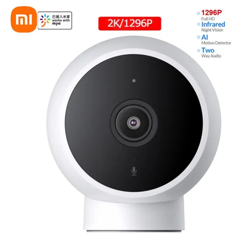 Contrôle Xiaomi mijia AI caméra IP intelligente 2K Webcam vidéo qualité Full HD infrarouge Vision nocturne moniteur de sécurité grand angle étanche