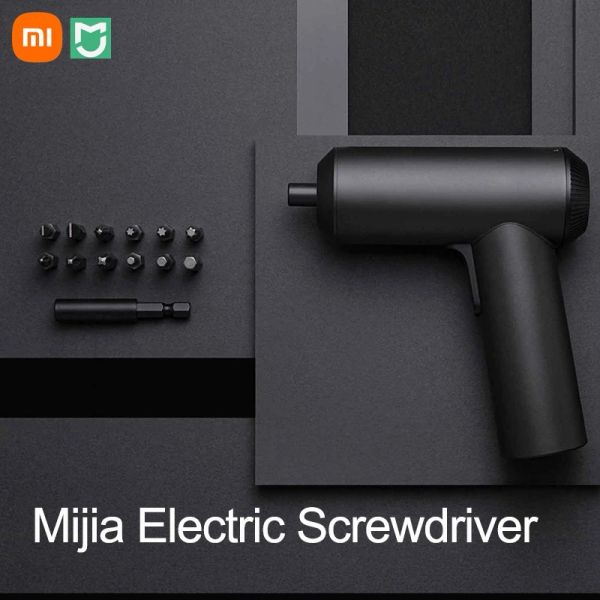 Contrôle XIAOMI Mijia tournevis électrique Rechargeable sans fil 3.6V 2000mAh Liion 5N.m tournevis électrique avec embouts de vis S2