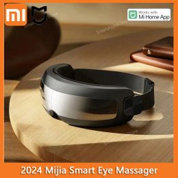 Contrôle Xiaomi Mijia Masseur oculaire intelligent Hot Compress Zone Massage Visual Pliage Massage Lunets Custom Eye Health For Mi Home App