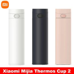 Controle Xiaomi Mijia Thermosbeker Flip-versie 2 MJTGB01PL 480 ml Automatisch slotontwerp 316 roestvrijstalen voering 6 uur warm houden