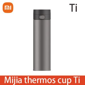 Controle XIAOMI Mijia Thermosbeker Ti TA1 Puur titanium Materiaal 6 uur Warm houden Medisch materiaal Geen schadelijke zware metalen Gezonde drank