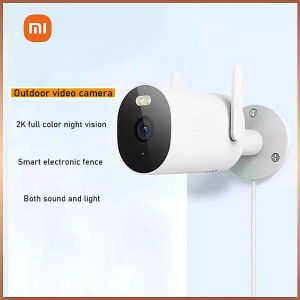 Controle Xiaomi Buitencamera AW300 Smart Full Color Nachtzicht 2K HD Waterdicht Dialoog Mobiele telefoon Afstandsbediening Mi Deurmonitor Buiten