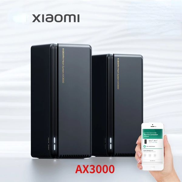 Control Xiaomi Router AX3000 Sistema de malla WiFi6 2.4G5.0 GHz 5G Módem 2976Mbps OFDMA Modo de punto de acceso Amplificador de señal Rango MI Extender