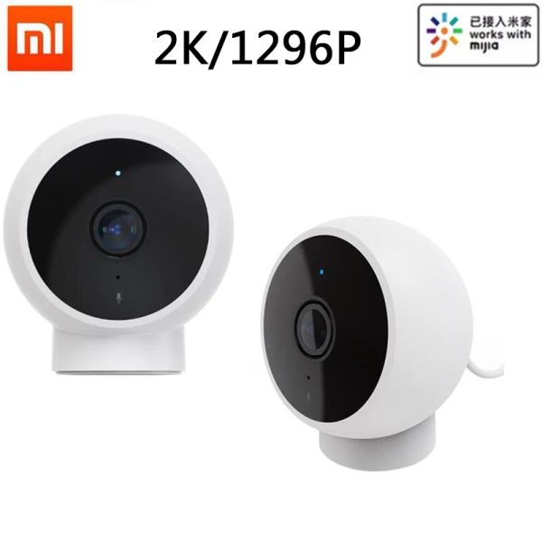 Contrôle Xiaomi caméra intelligente 2K 1296P 1080P HD WiFi Vision nocturne Webcam vidéo caméra IP moniteur de sécurité bébé fonctionne avec l'application Mi Home Mijia