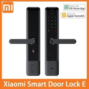 Contrôle Xiaomi Smart Door Lock E empreinte digitale Bluetooth Homekit Déverrouillage Antiplug Safety Lock Body Body With Mi Home Apple Homekit
