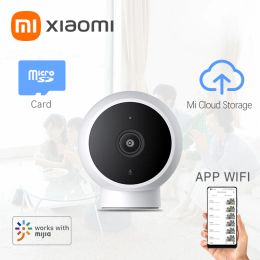 Contrôle XIAOMI caméra IP intelligente édition Standard 2K HD Vision nocturne infrarouge CCTV interphone vocal alarme AI base magnétique maison WiFi Videcam