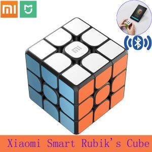 Control Xiaomi Smart Mi Magic Cube Mijia Smart Rubik's Cube Trabaja con la aplicación Mijia Temporización Bluetooth Conectar Estructura de carreras para regalos de niños