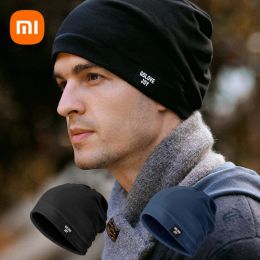 Contrôle Xiaomi élégant hiver chaud femme mâle chapeaux décontracté empilable tricoté Bonnet casquette hommes chapeaux couleur unie Hip Hop casquettes unisexe bonnets