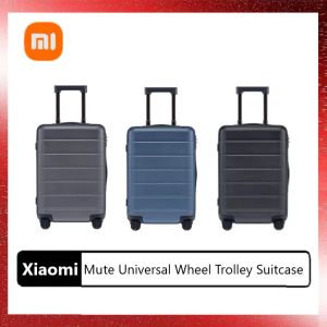 Contrôle Xiaomi valise muet valises imperméables et sacs de voyage sacs à bagages de voyage avec roues sac à bagages à main 20/24/28 pouces