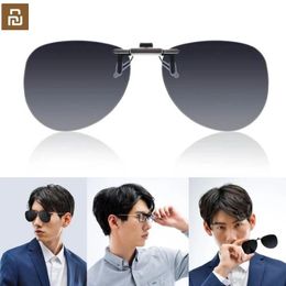 Contrôle Xiaomi TS pilote pince rabattable sur lunettes de soleil sans cadre conduite pêche AntiUV antiéblouissement lunettes polarisées Clips pour myope