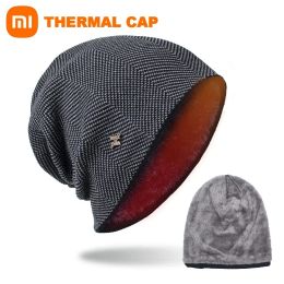 Controle Xiaomi Winter Warm Cap Plush Dikke dikke heren en dames brei -vrijetijdshoed buiten fietsen ski cap youpin smart home life