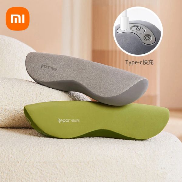 Control Xiaomi Youpin Repor, nueva almohada para el cuello, estiramiento de tracción, almohada quiropráctica con rodillo de compresión caliente de grafeno Cervical, nuevo