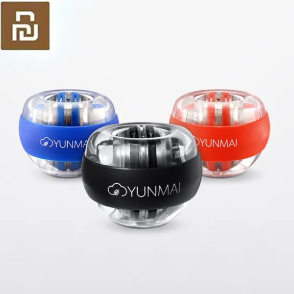 Control Xiaomi Yunmai bola para la muñeca Powerball aparato de entrenamiento carpiano pulsera entrenador LED Gyroball esencial Spinner juguete antiestrés