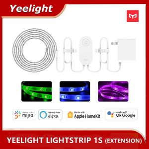Controle Yeelight Aurora Smart Light Strip 1S Plus LED RGB Kleurrijke LightStrip WiFi-afstandsbediening met APP Assistent Homekit voor Mi Home