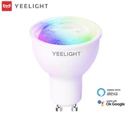 Contrôle Yeelight GU10 ampoule LED intelligente W1 lampe à lumière blanche colorée/chaude APP WIFI commande vocale pour xiaomi APP mi home Google Assistant