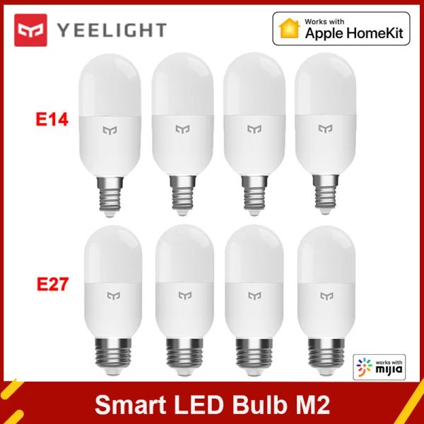 Control Yeelight bombilla LED inteligente M2 Bluetooth malla E27 E14 bombilla de luz regulable temperatura de Color Control de aplicación para Xiaomi Mi Home Homekit