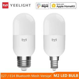 Contrôlez l'ampoule LED intelligente Yeelight M2 E27 E14, lampe en maille Bluetooth, contrôle par application Xiaomi Smart Home APP Mihome, fonctionne avec passerelle