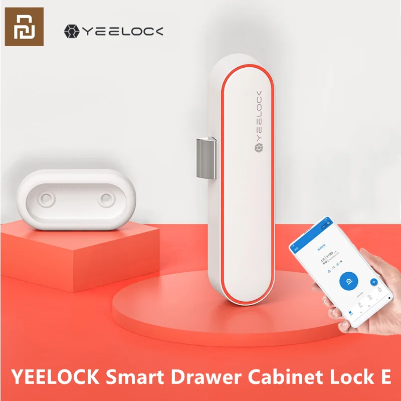 Contrôle YEELOCK Smart tiroir armoire serrure E sans clé Bluetooth APP déverrouiller antivol sécurité des enfants fichier sécurité caché dissimulé Youpin