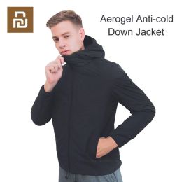 Controleer YouPin Airgel Cold Suit Jacka Parka Winddicht Waterdicht materiaal Huted Light Space Suite voor ernstige koude anticold down coat