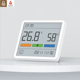 Control Youpin duka atuman LCD digital interior conveniente sensor de temperatura medidor de humedad reloj termómetro higrómetro medidor 3.34 pulgadas