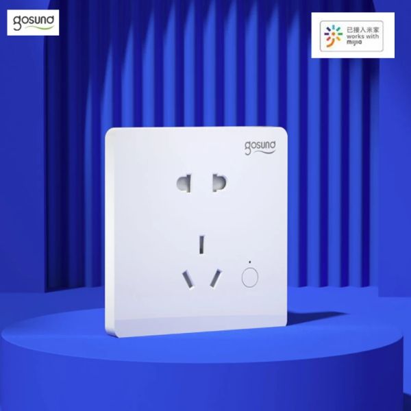 Youpin Gosund – prise murale WiFi intelligente, CO1M, 2500W MAX, bouton unique, anti-tactile, télécommande, interrupteur de synchronisation, pour application Xiaomi Mihome