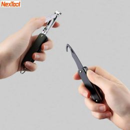 Besturing upin Nextool multifunctionele nagelklippers nagelbestand met unboxing messenhaak mes sleutelhanger draagbare mini nagelverzorging gereedschap