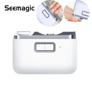 Control YouPin Seemagic 2in1 pulido eléctrico de las cortadoras automáticas de uñas con recortador de luz Manicura de uñas segura para el cuidado de los adultos para bebés