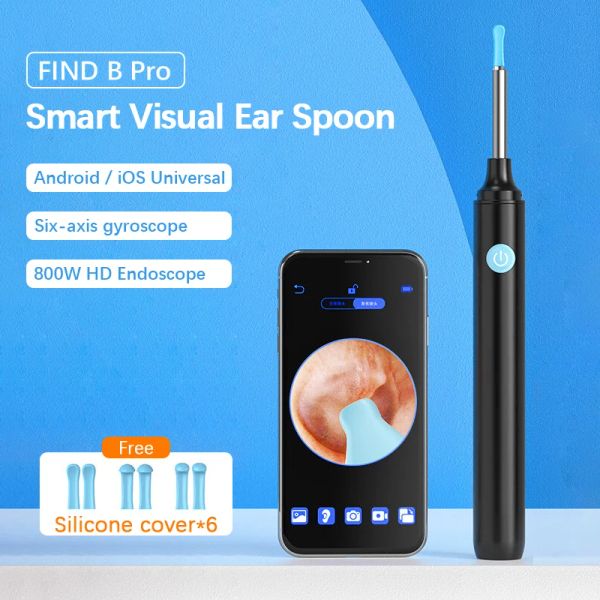 Control Youpin SUNUO Smart Visual Ear Picker Cleaner inalámbrico luminoso Earpick con cámara HD otoscopio endoscopio removedor aplicación visible