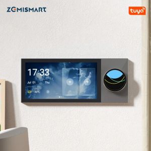 Contrôle Zemismart 6 pouces panneau tactile LCD HD de contrôle Central multifonctionnel intelligent pour le contrôle des scènes TUYA WiFi appareils Zigbee
