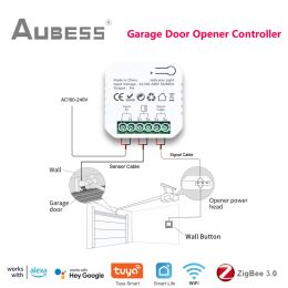 Contrôle Zigbee WiFi Switch Tuya Smart Garage Garage Door Controller Contrôleur avec Alexa Echo Google Home SmartLife / Tuya App Remote Control