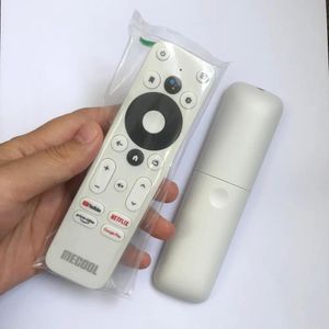 Contrôleurs Mecool BT Voice Remote Controler Remplacement Air Mouse pour Android TV Box KM2 ATV Google Assistant TVBox Control