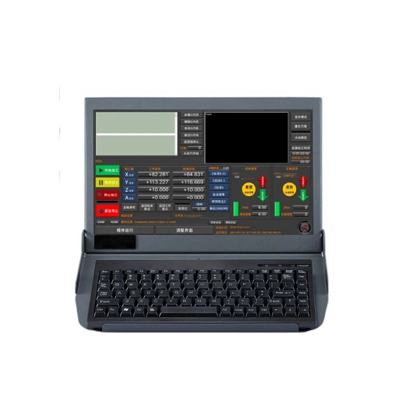 Controlador de 14 pulgadas Pantalla táctil Control industrial Computadora RS232 Puerto serie Windows XP Mach3 Software para enrutador CNC general Cyclmotion