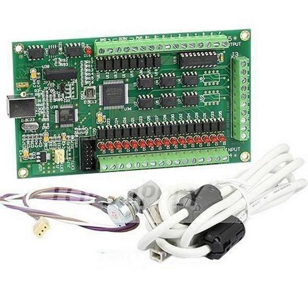 Controlador envío gratis, tarjeta USB CNC de 3 ejes Mach3 200KHz interfaz de placa de ruptura para máquina CNC Windows2000/XP/Vista