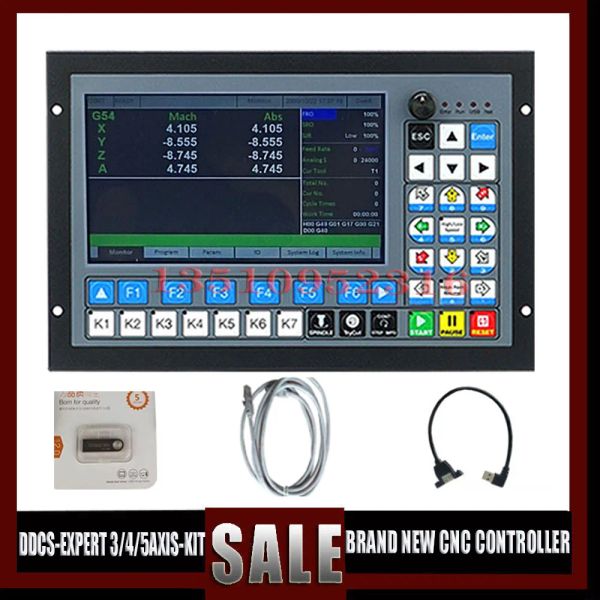 Contrôleur Ddcsexpert Le contrôleur hors ligne Cnc 3/4/5 axes nouvellement mis à niveau prend en charge le magasin d'outils/l'entraînement pas à pas Atc au lieu de Ddcsv3.1