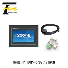 Controlador Delta DOP107BV Pantalla táctil HMI Interfaz de máquina humana 7 pulgadas Reemplace DOP B07S411 DOPB07SS411 B07S410 Con cable de datos