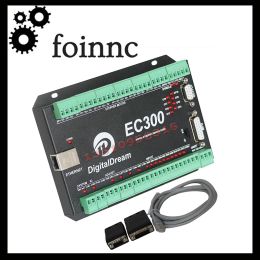 Controller Ec300 Mach3 Ethernet-controlekaart 3/4/5/6 Axis Cnc Motion Controller Interface Board 300 kHz Voor Cnc Router Machine Tool Draaibank