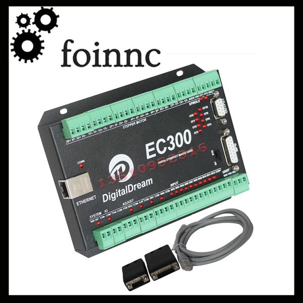 Controlador Ec300 Mach3 Tarjeta de Control Ethernet 3/4/5/6 ejes Cnc placa de interfaz de controlador de movimiento 300khz para torno Cnc maquina enrutadora herramienta