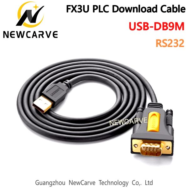 Controlador FX3U PLC A PC Cable USB a RS232 COM Puerto Serial PDA 9 DB9 PIN Cable para Windows 7 8.1 XP Vista Mac OS USB RS232 COM NEWCARVE