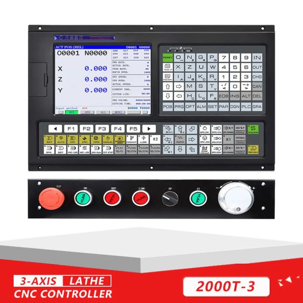 Contrôleur de tour CNC à 3 axes de haute qualité, système de contrôle logique Programmable PLC pour la Transformation des machines-outils