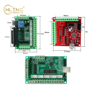 Contrôleur HLTNC CNC Contrôleur Mach3 Système 4 Axe USB / 5 Axe DB25 LPT MOTION CARTE 100KHz Carte de pilote pour le routeur de brouillard