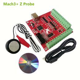 Controller mach3 control plate breakout board 4 axis driver motion card Z Axis probe leveling sensor cnc milling maching control plate